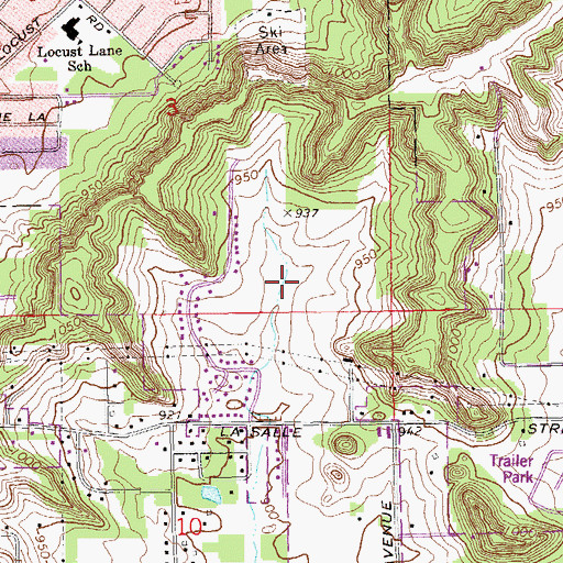 Topographic Map of Princeton Valley Golf Course, WI