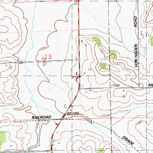 Topographic Map of Thompson Valley School (historical), WI