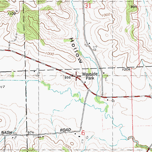 Topographic Map of Bethel School (historical), WI