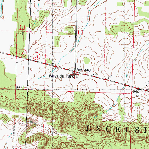 Topographic Map of Jopp School (historical), WI