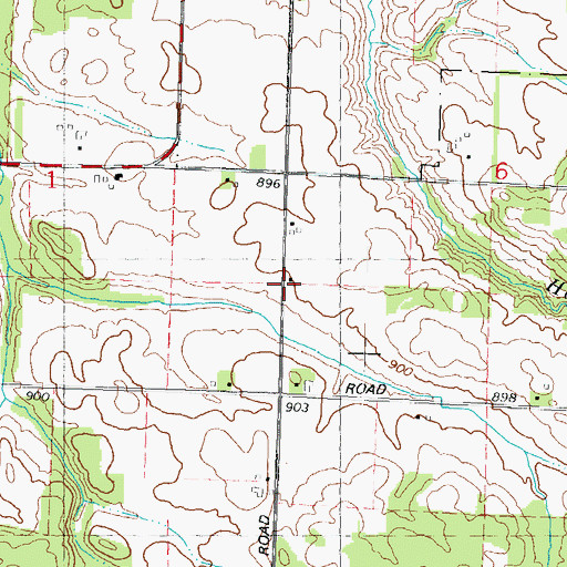 Topographic Map of Mirror Lake School (historical), WI