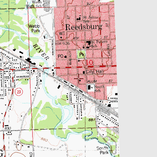 Topographic Map of Norman Rockwell Museum, WI