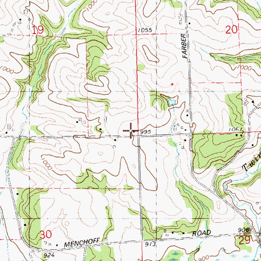 Topographic Map of Pleasant View School (historical), WI