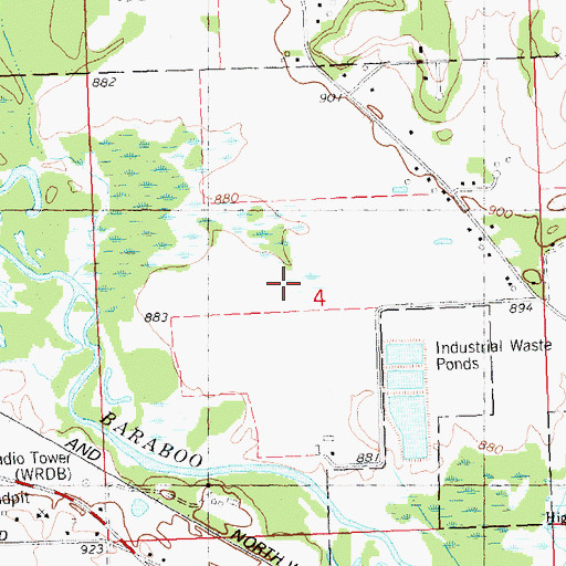 Topographic Map of Reedsburg Campus Madison Area Technical College, WI