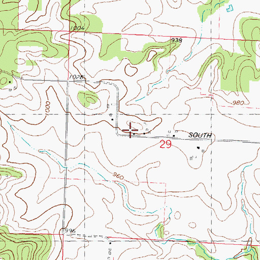 Topographic Map of Sunnyside School (historical), WI