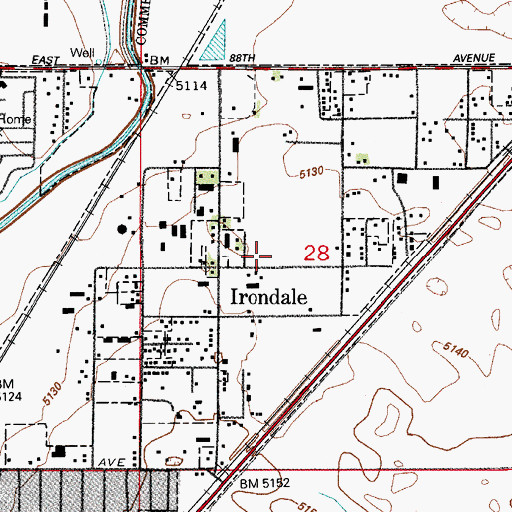 Topographic Map of Irondale, CO