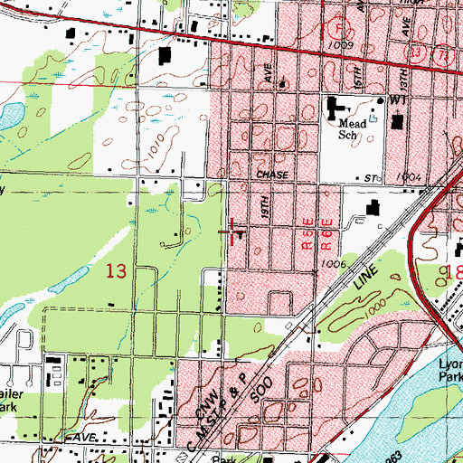 Topographic Map of Christian Reformed Church, WI