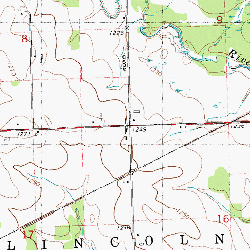 Topographic Map of Ebbe School (historical), WI