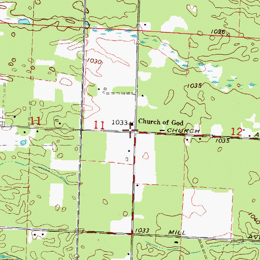 Topographic Map of Mckinley School (historical), WI