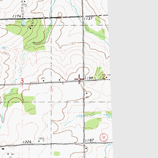 Topographic Map of Pleasant Hill School (historical), WI