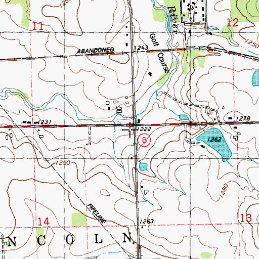 Topographic Map of Riverview School (historical), WI