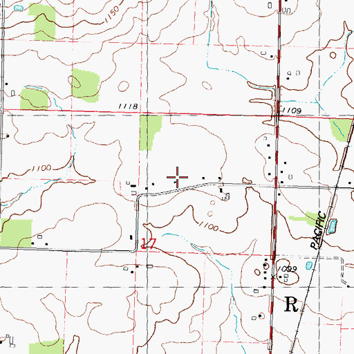 Topographic Map of Shopko Plaza Mall Shopping Center, WI