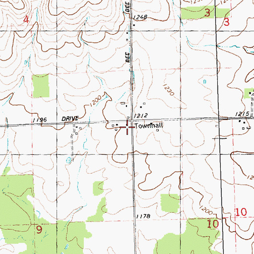 Topographic Map of Washington School (historical), WI