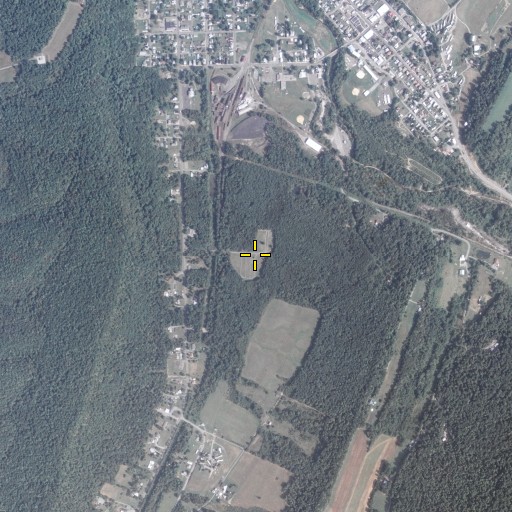 Aerial/Satellite Image of Rockhill Independent Order of Odd Fellows Cemetery, PA