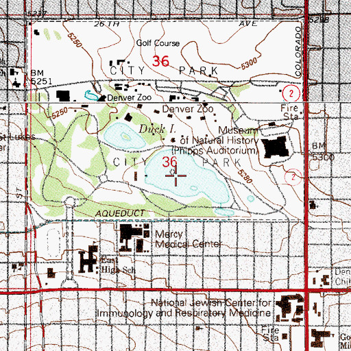 Topographic Map of Ferril Lake, CO