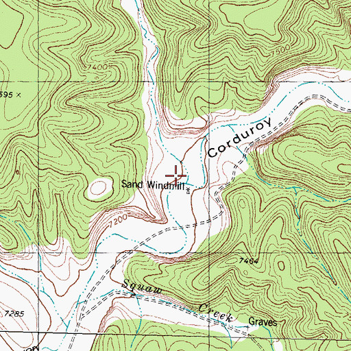 Topographic Map of Sand Canyon, NM