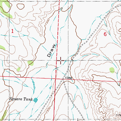 Topographic Map of Adobe Canyon, NM
