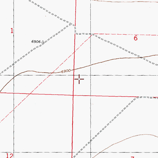 Topographic Map of Sanchez Well, NM
