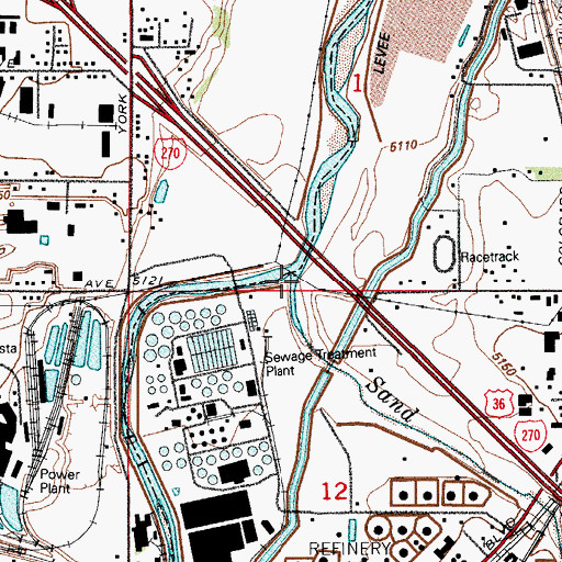 Topographic Map of Sand Creek, CO