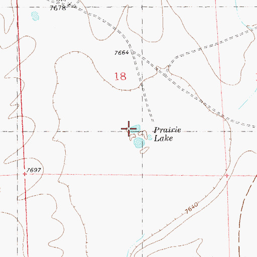 Topographic Map of Prairie Lake, NM
