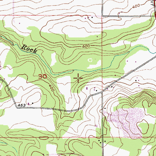 Topographic Map of Sawtell Cemetery, OR