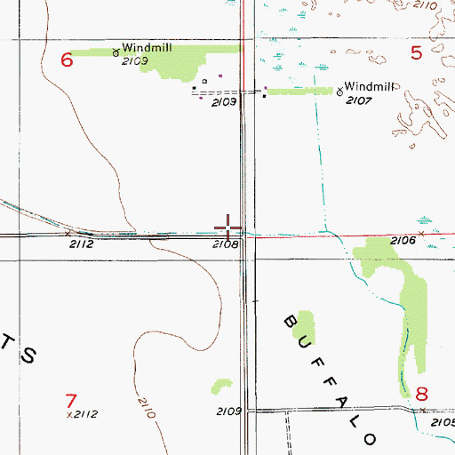 Topographic Map of Wheeler (historical), NE