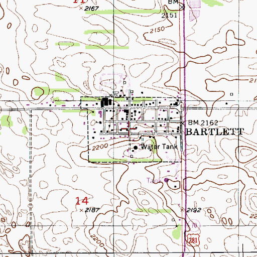 Topographic Map of Wheeler County Sheriff's Office, NE