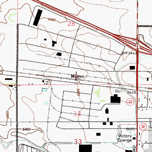 Topographic Map of Magee, CO