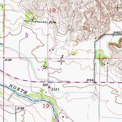 Topographic Map of Willow Springs (historical), NE