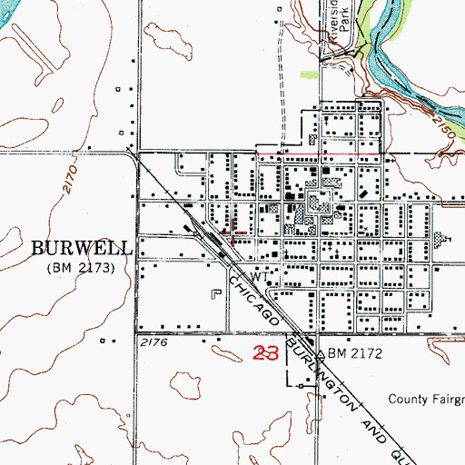 Topographic Map of Evangelical Wesleyan Church, NE