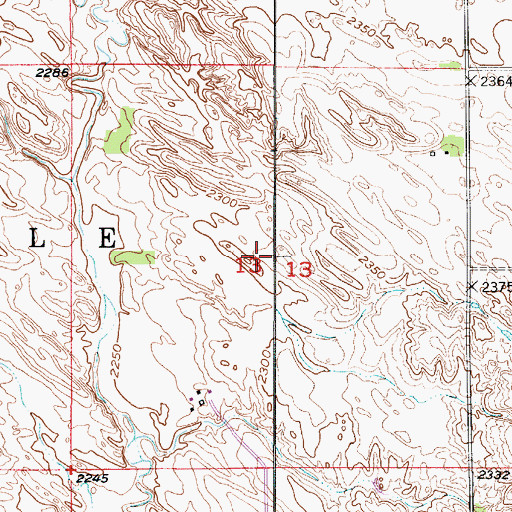 Topographic Map of Township of Midvale, NE