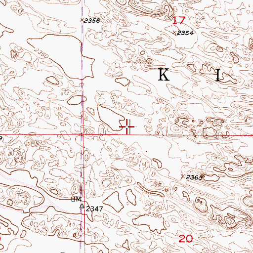 Topographic Map of Township of Kinkaid, NE