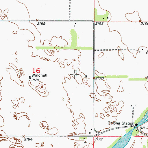 Topographic Map of Township of Rockford, NE