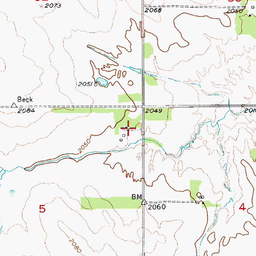 Topographic Map of Union Public School, NE
