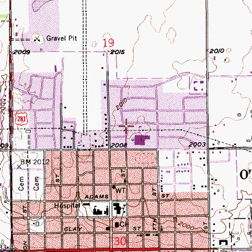 Topographic Map of Lions Kiddie Park, NE