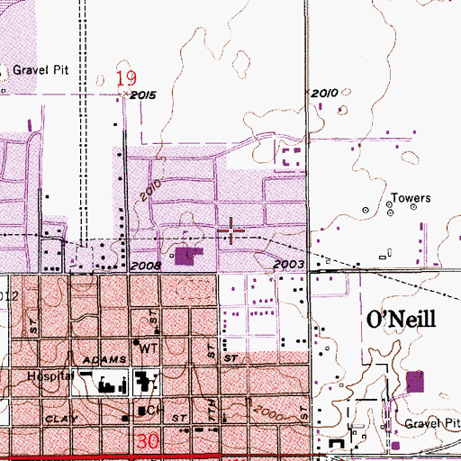 Topographic Map of Tara Hill Park, NE