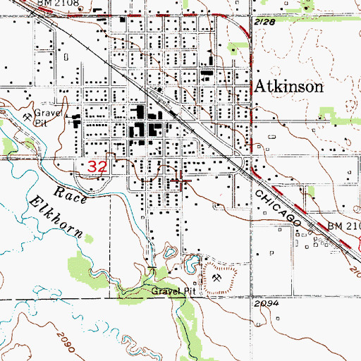 Topographic Map of Atkinson Good Samaritan Center, NE
