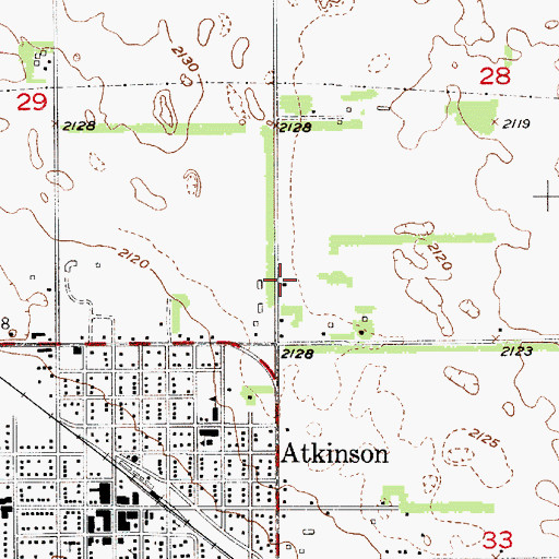Topographic Map of Faith Wesleyan Church, NE
