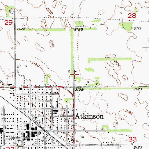 Topographic Map of Immanuel Lutheran Church, NE