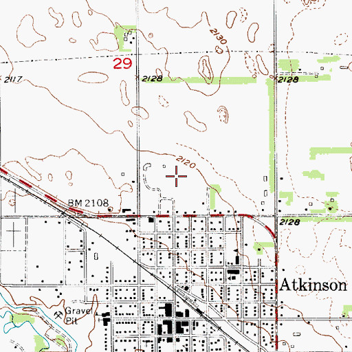 Topographic Map of Saint Johns Lutheran Church, NE