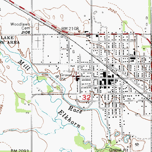 Topographic Map of Saint Joseph Elementary School, NE