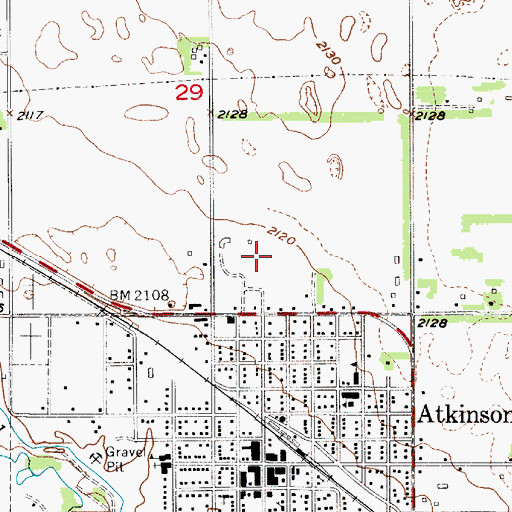 Topographic Map of West Holt Rural High School, NE
