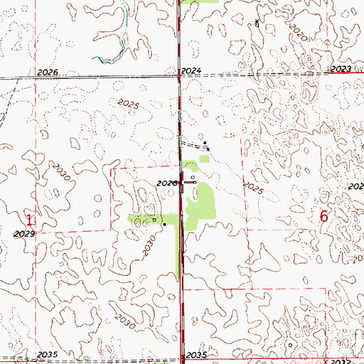 Topographic Map of United States Highway 281 Historical Marker, NE
