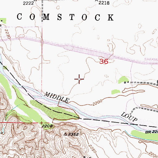 Topographic Map of Arcadia Diversion Dam State Wildlife Management Area, NE