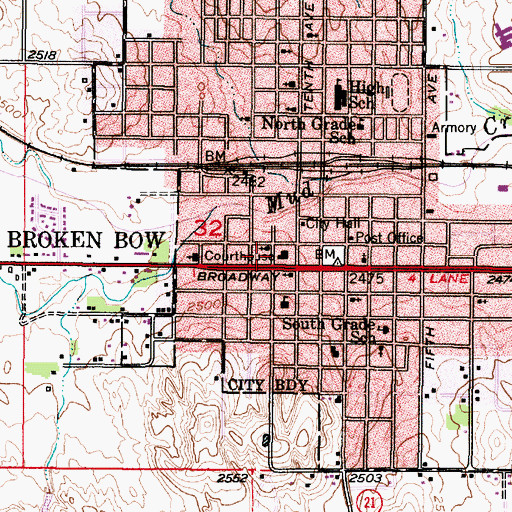 Topographic Map of Church of God, NE