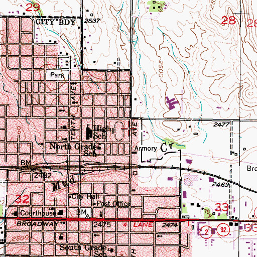 Topographic Map of Christian Life Center, NE