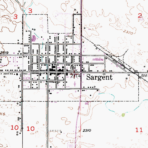 Topographic Map of Evangelical Free Church, NE