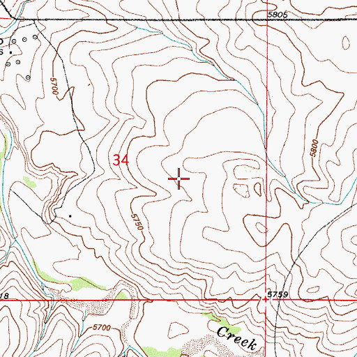 Topographic Map of Washington School (historical), CO