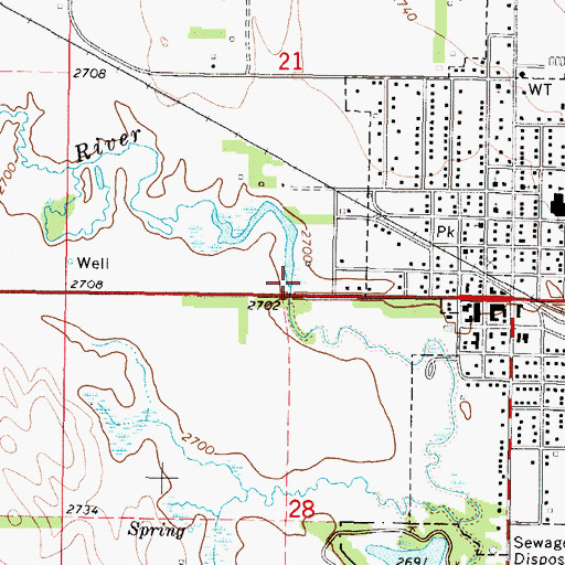 Topographic Map of Arnold Medical Clinic, NE