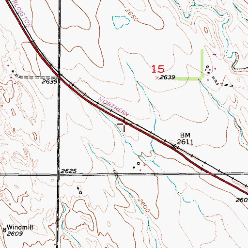 Topographic Map of Nebraska State Grange Historical Marker, NE